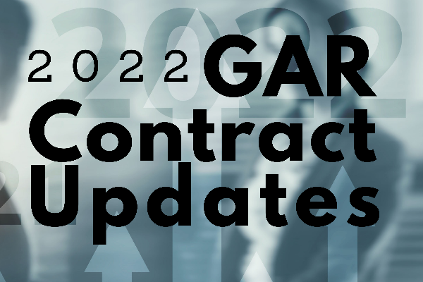2022 GAR Contract Updates