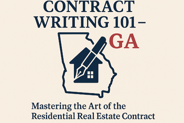 3 Hour Real Estate CE Class - Contract Writing 101 - GA